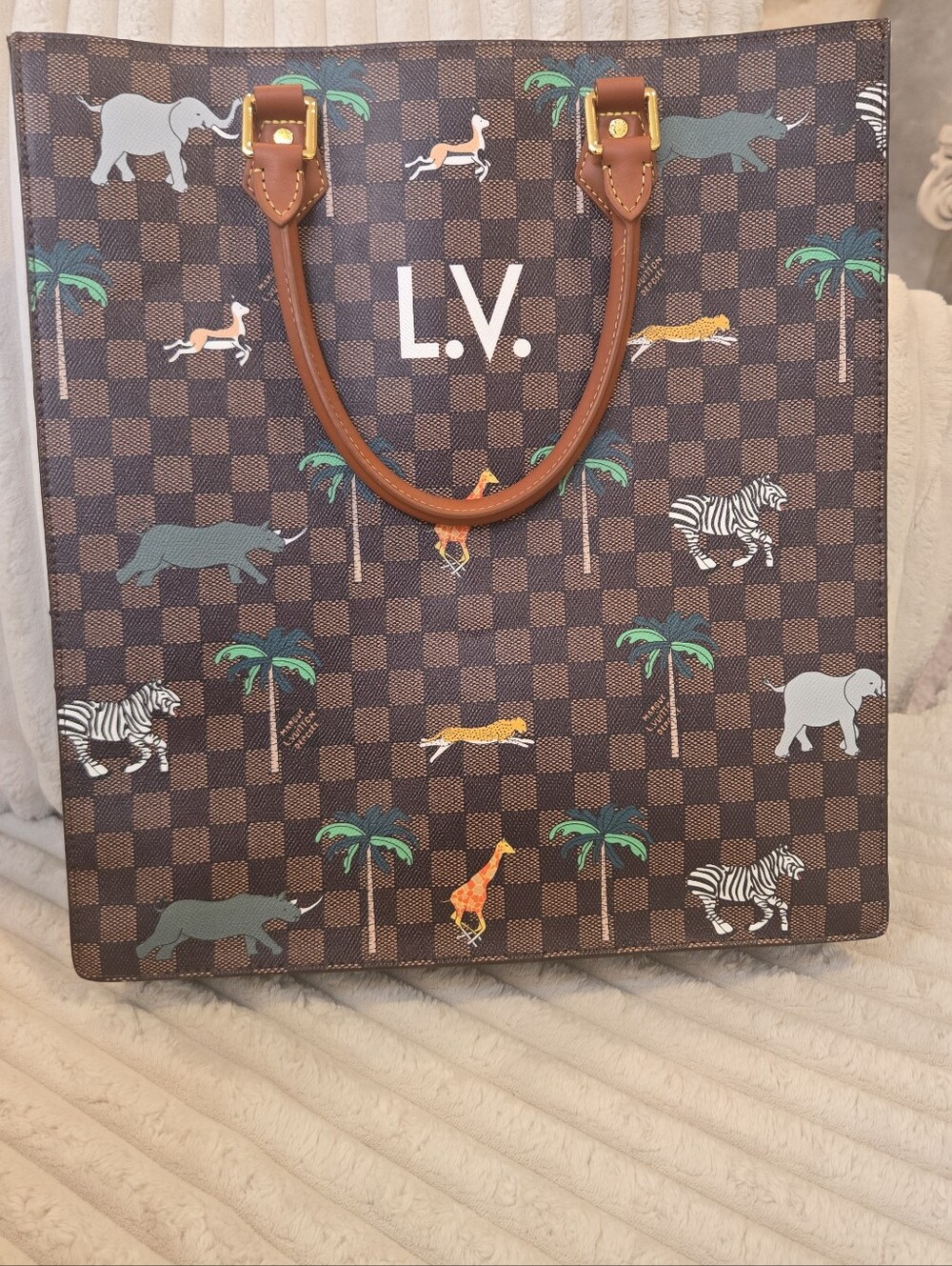 Tote Animals Leather Bag